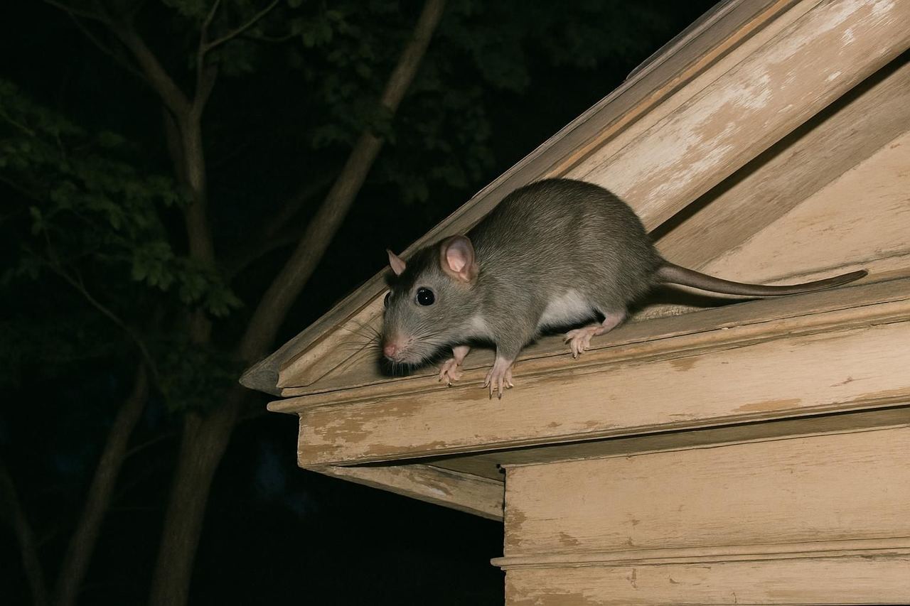 A home in Collierville near Memphis where rodents get in along the roofline